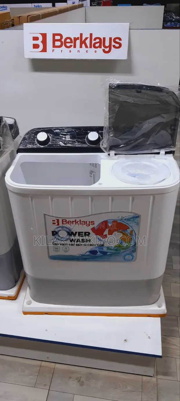 Mashine ya Kufulia Berklays Power Wash Twin Tube 6kg - 1