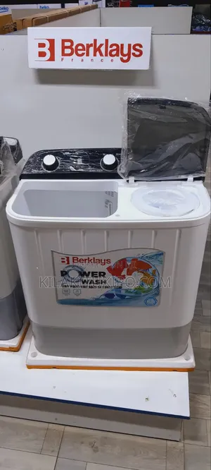 Mashine ya Kufulia Berklays Power Wash Twin Tube 6kg