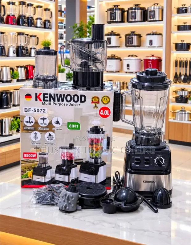 Kenwood Blender Juicer 4L 8-in-1 Mpya Kabisa - 1