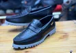 Timberland Loafers Nyeusi za Kawaida Zenye Muundo wa Mamba - 1