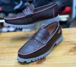 Timberland Loafers Nyeusi za Kawaida Zenye Muundo wa Mamba - 2