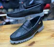 Timberland Loafers Nyeusi za Kawaida Zenye Muundo wa Mamba - 3