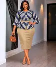 Chic Peplum Two-Piece Dress Set - 3