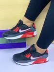 Nike Air Max Sneakers - Grey Red Accent - 2