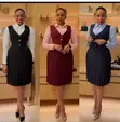Chic Pleated Pinafore Two-Piece Dress Set - 2