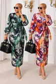Gauni Refu la Mkono la Elegant Lenye Chapa - 2