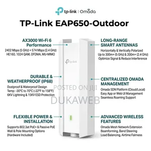 TP-Link EAP650-Outdoor AX3000 Wi-Fi 6 Outdoor AP