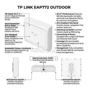 TP-Link EAP772 Access Point ya Nje Wi-Fi 7