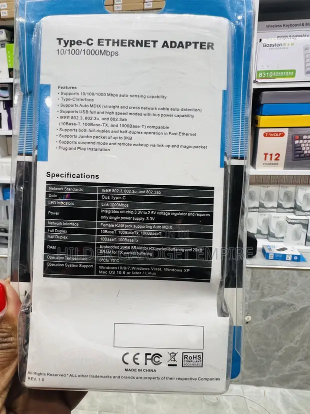 Kigeuzi cha USB kwenda Ethernet 3.0 - 1