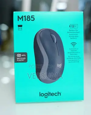 Logitech M185 Wireless Optical Mouse - Betri ya Miezi 12