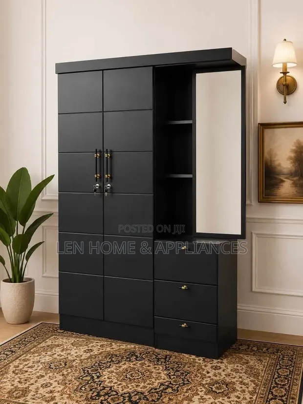 High Quality Black and White Cupboard - 1