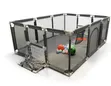 Baby Playpen Fence yenye Nyavu za Pumzi - 1