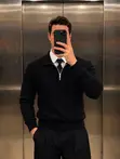 Loewe Quarter Zip Sweater - Mkusanyiko Rasmi wa Design - 2
