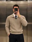 Loewe Quarter Zip Sweater - Mkusanyiko Rasmi wa Design - 3
