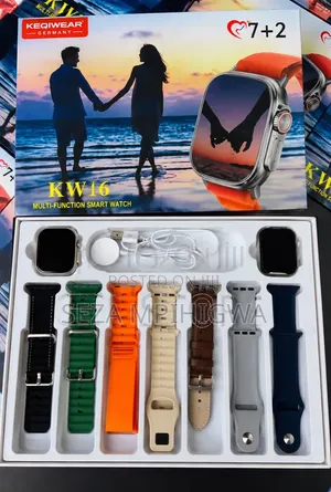 Keqiwear KW16 Smartwatch Set: Saa 2 + Mishipi 7