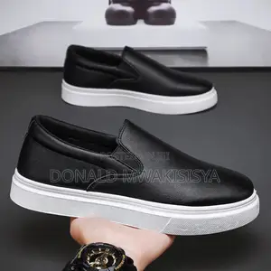 Viatu vya Kawaida vya Ngozi vya Kuteleza