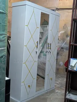 Woodstock 3-Door Wardrobe - White, Polished Finish