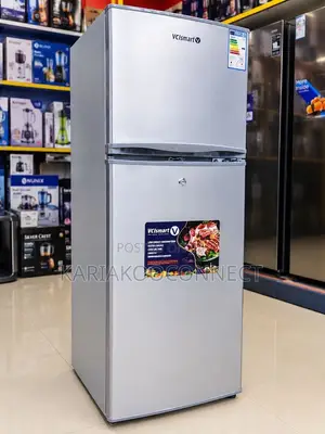 Volsmart Friji Milango Miwili 138L - Fedha