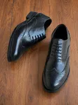Viatu Rasmi vya Ngozi vya Wanaume vya Brogue - 1