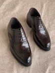 Viatu Rasmi vya Ngozi vya Wanaume vya Brogue - 5