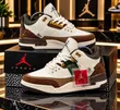 Jordan Sneakers - Brown & White Accent - 1