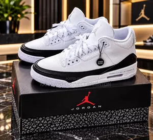 Jordan Sneakers - Brown & White Accent