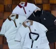 Timberland Striped Collared Zip Polo Shirts - 1