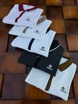 Timberland Striped Collared Zip Polo Shirts - 5