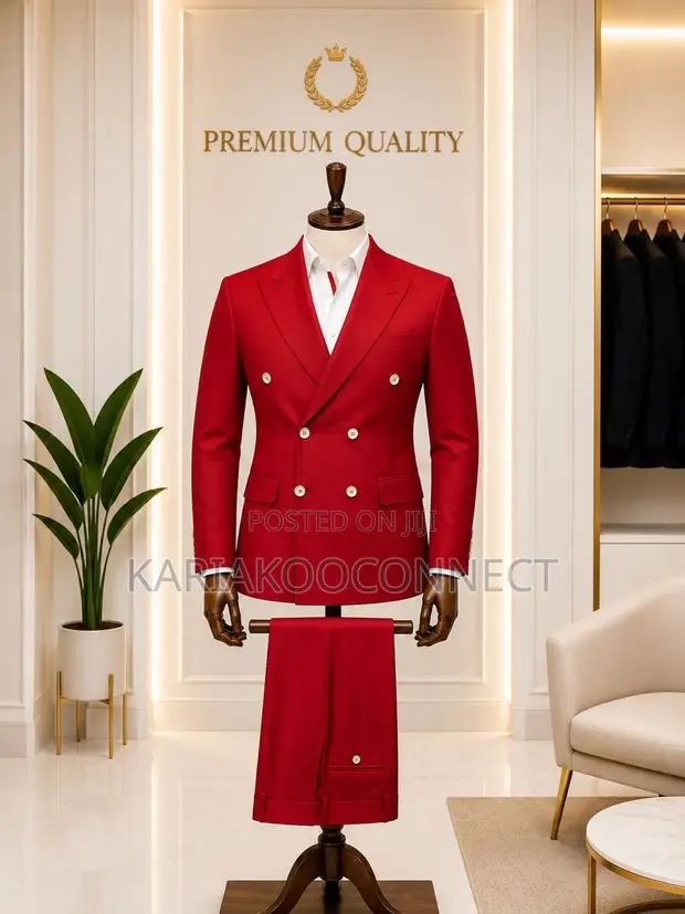 Premium Quality Double-Breasted 2-Piece Suit - 1