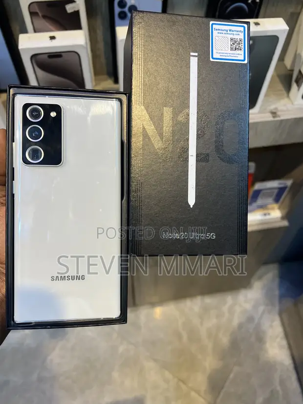 Samsung Galaxy Note 20 Ultra 5G 128GB Mpya Nyeupe - 1