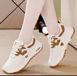 White Navy Blue Accent Sneakers - 3