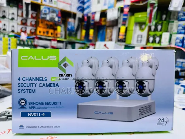 Calus 4 Channel Full HD CCTV Camera System na 500GB HDD - 1