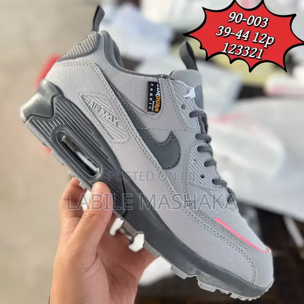 Viatu vya Adir vya Wanaume vya Ngozi vya Kawaida vya Kijivu - Size 40-44 - 1