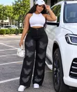 Stone Jeans - Wide Leg, High Rise - 2