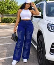 Stone Jeans - Wide Leg, High Rise - 3