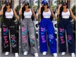 Art Paint Wide-Leg Jeans - 2