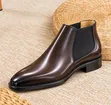 Men's Clarks Leather Mid-Cut Boots - Fashion Wear - 1