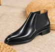 Men's Clarks Leather Mid-Cut Boots - Fashion Wear - 2