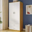 Wardrobe with 2 Doors and Drawers - 1