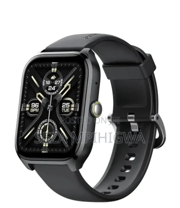 Smartwatch (Simu za Bluetooth, Afya) - Nyeusi - 1