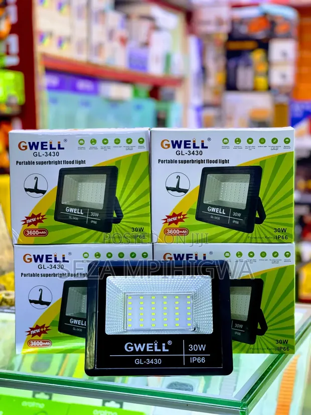 Gwell Flood Light GL-3430 30W Rechargeable - 1