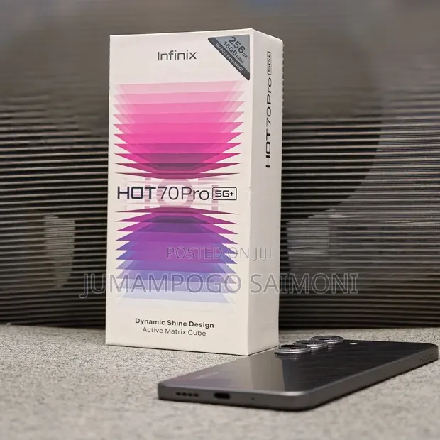 New Infinix Hot 70 Pro 5G+ 256GB Black - 1