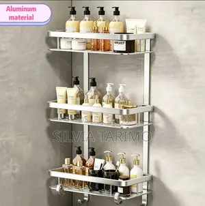 Rafu ya Pembeni ya Bafu ya Aluminium ya Nyingi 3