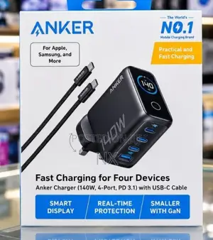 Anker Zolo 140W 4-Port USB-C Charger Adapter