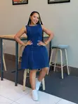Women's Jeans Dress - Blue - 3