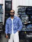 Abstract Patterned Button-Up Jacket - Giorgio Armani - 4