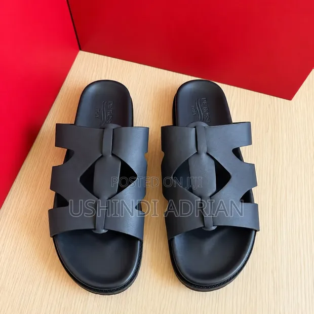 De Rossi Velardo Men's Leather Sandals - Made in Italy - 1