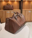 Genuine Leather Duffle Bags - Men's - 5