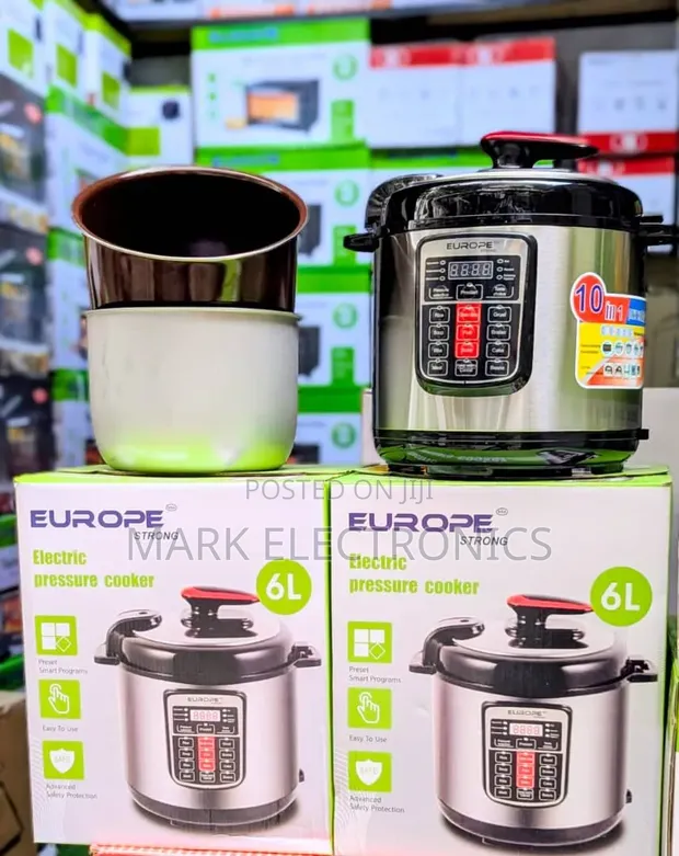Europe Electric Pressure Cooker 6L with 2 Pots - 1