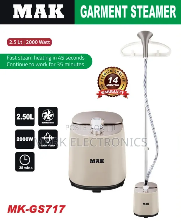 Mak Garment Steamer 2.5L - 1